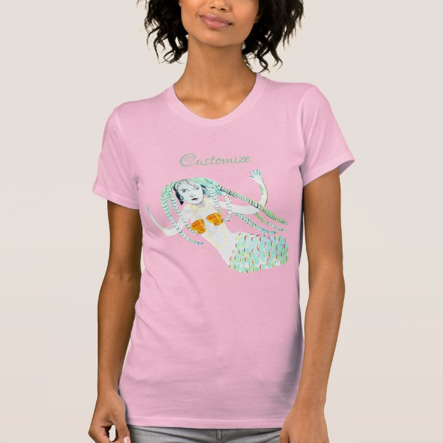 Mermaid mit Dreadlocks Thunder_Cove T-Shirt (Vorderseite)