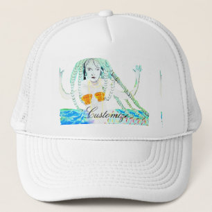 Mermaid mit Dreadlocks Thunder_Cove Truckerkappe
