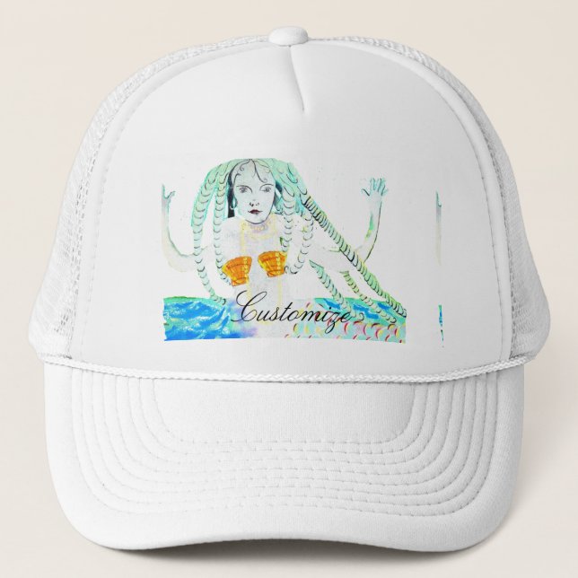 Mermaid mit Dreadlocks Thunder_Cove Truckerkappe (Vorderseite)