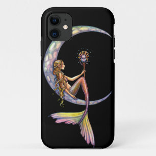 Mermaid Moon Fantasy Art iPhone 11 Hülle