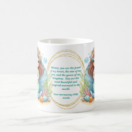 Mermaid Mother-Geschenk-Tasse mit schöner Nachrich Kaffeetasse