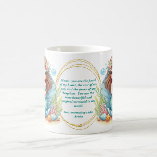 Mermaid Mother-Geschenk-Tasse mit schöner Nachrich Kaffeetasse