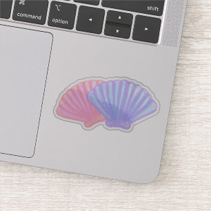 MERMAID-Muscheln Aufkleber