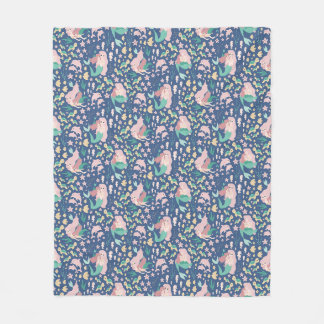 Mermaid Mutter Tochter Bonding Ocean Dark Version Fleecedecke