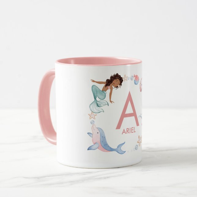 Mermaid Name Combo-Tasse Tasse (Vorderseite Links)