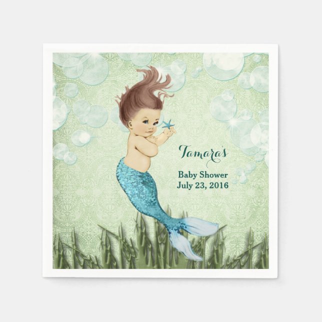 Mermaid Napkins Serviette (Vorderseite)