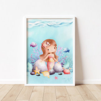 Mermaid Nausea Wall Art Poster