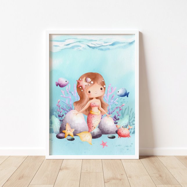 Mermaid Nausea Wall Art Poster (Von Creator hochgeladen)