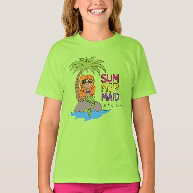 Mermaid Niedlich Kids T-Shirt (Vorderseite)
