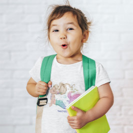 Mermaid Niedlich Pink Seepferd Star Fisch Baby T-shirt