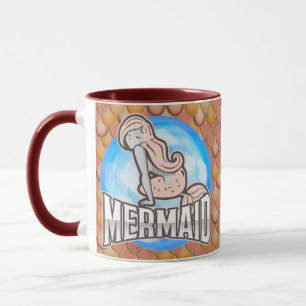 Mermaid Niedlich PINK Tasse