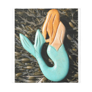 Mermaid-Notizblock mit blauem Schwanz Notizblock