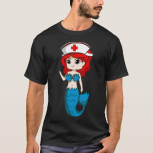 Mermaid Nurse Wertschätzung Internationaler Kranke T-Shirt