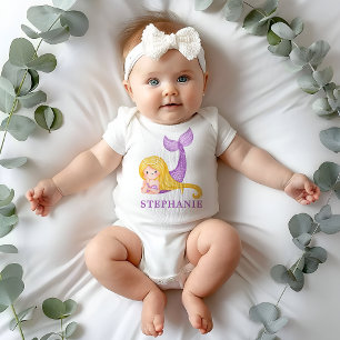 Mermaid Ocean Baby Dusche Strampler