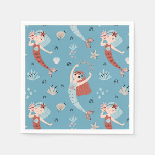 Mermaid Ocean Beach Party Geburtstag Kind Serviette