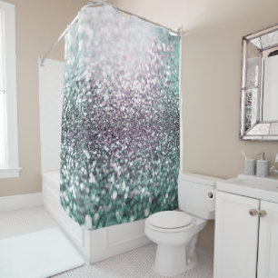 Mermaid Ocean Glitzer Glam #4 (Imitate Glitzer) #a Duschvorhang