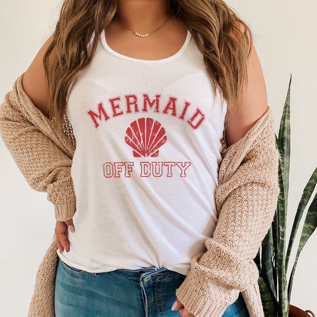 Mermaid Off Duty Distressed Vintag Tank Top (Von Creator hochgeladen)