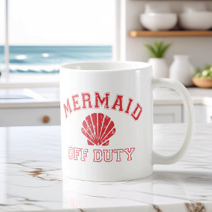 Mermaid Off Duty Distressed Vintag Tasse