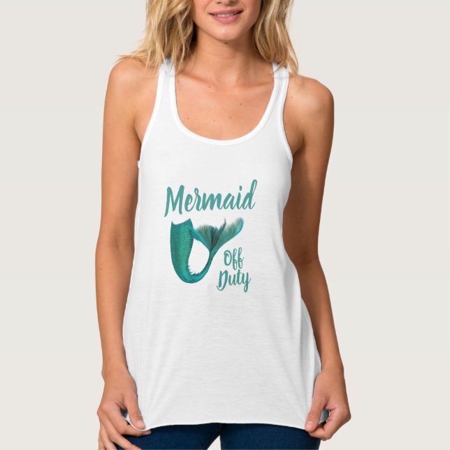 Mermaid Off Duty Mermaid Schwanz Tank Top (Vorderseite)