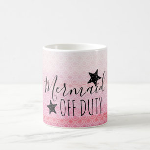 Mermaid Off Duty Pink Aquarell Tasse