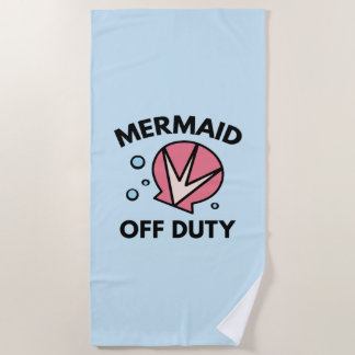 Mermaid Off Duty Strandtuch
