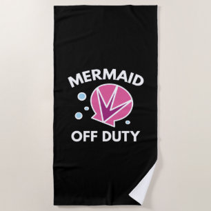 Mermaid Off Duty Strandtuch