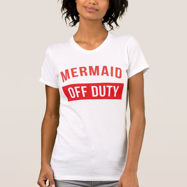 Mermaid Off Duty T - Shirt Tumblr (Vorderseite)