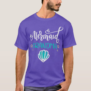 Mermaid Oma Funny Großmutter Familienmatte T-Shirt