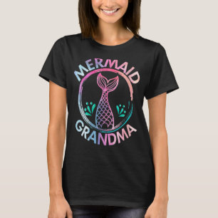 Mermaid Oma Großmutter Familie Matching Geburt T-Shirt