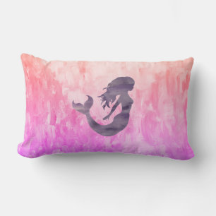 Mermaid Ombré Painting Lendenkissen