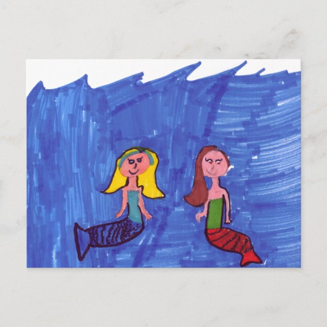 Mermaid Pals Postkarte (Vorderseite)