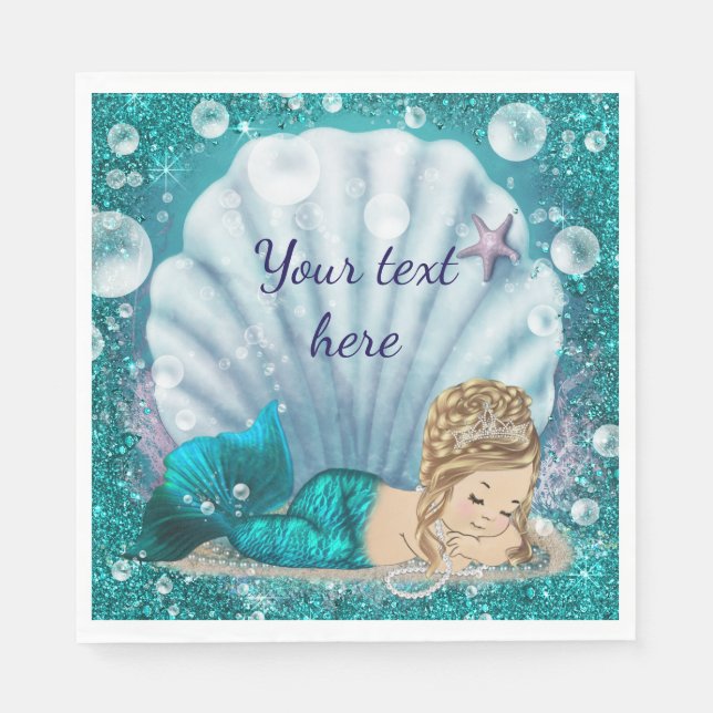Mermaid Paper Napkins Serviette (Vorderseite)