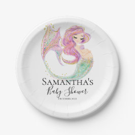 Mermaid Party Babydusche Pappteller