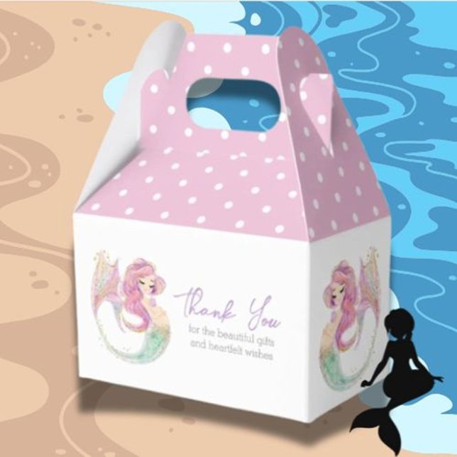 Mermaid Party Babydusche unter dem Meer Vielen Dan Geschenkschachtel (Thank You for Making Our “Under the Sea” Baby Shower Magical)
