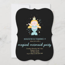 Mermaid Party Blonde Aqua Geburtstagspartei