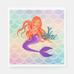 Mermaid Party Napkins Serviette