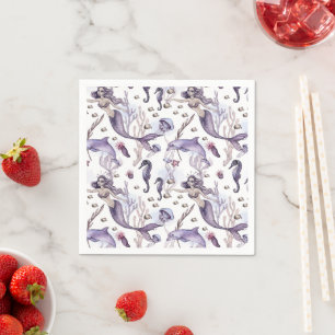 Mermaid Party Pirate Napkins Serviette