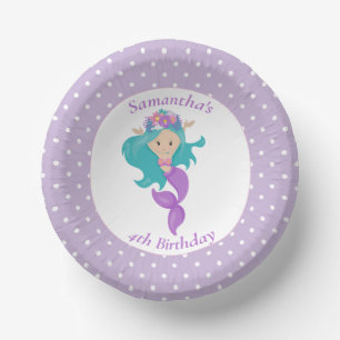 Mermaid Pearl - Ocean Jewel Geburtstag Pappteller