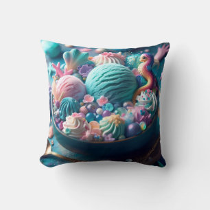 Mermaid perfektion ice cream bowl colorful blue pi kissen