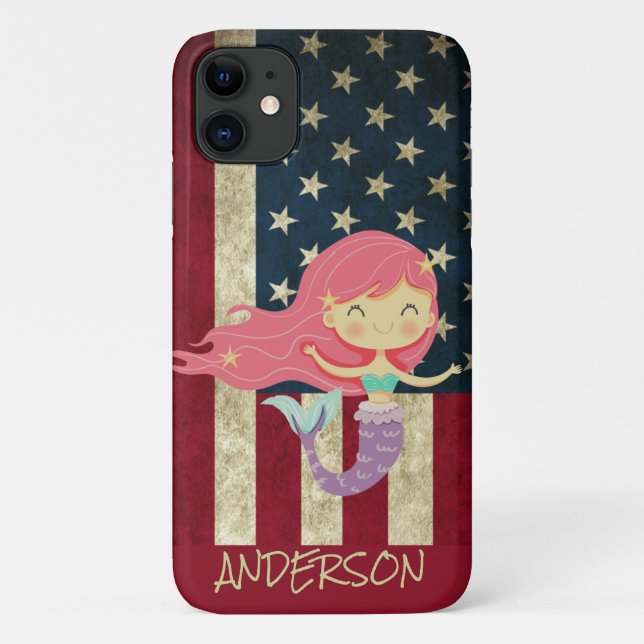 Mermaid Personalisiert American Case-Mate iPhone Hülle (Rückseite)