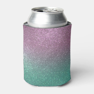 Mermaid Pink Green Funkelnd Glitzer Ombre Dosenkühler
