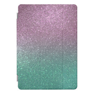 Mermaid Pink Green Funkelnd Glitzer Ombre iPad Pro Cover