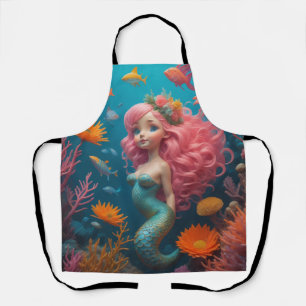 Mermaid Pink Niedlich Schürze