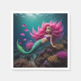 Mermaid Pink Serviette