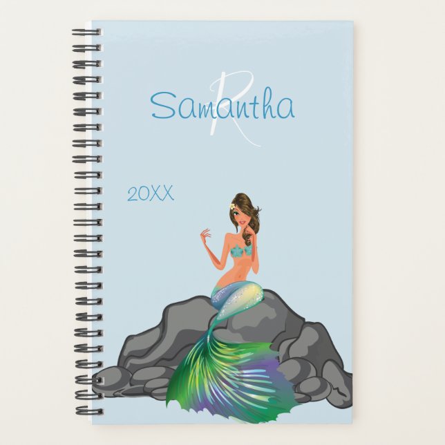 Mermaid Planner Trendy Yeo Organiser Monogram (Vorderseite)