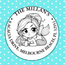 Mermaid Pool-Party Permastempel