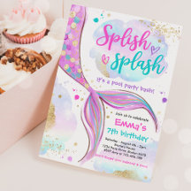 Mermaid Pool Party rosa Meerjungfrau