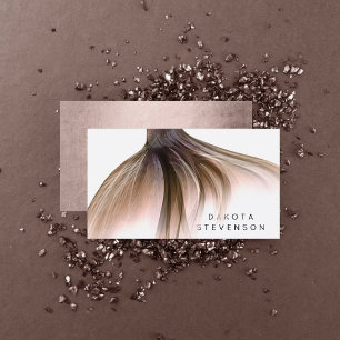 Mermaid Posh Schwanz Dusty Terracotta Branding Visitenkarte