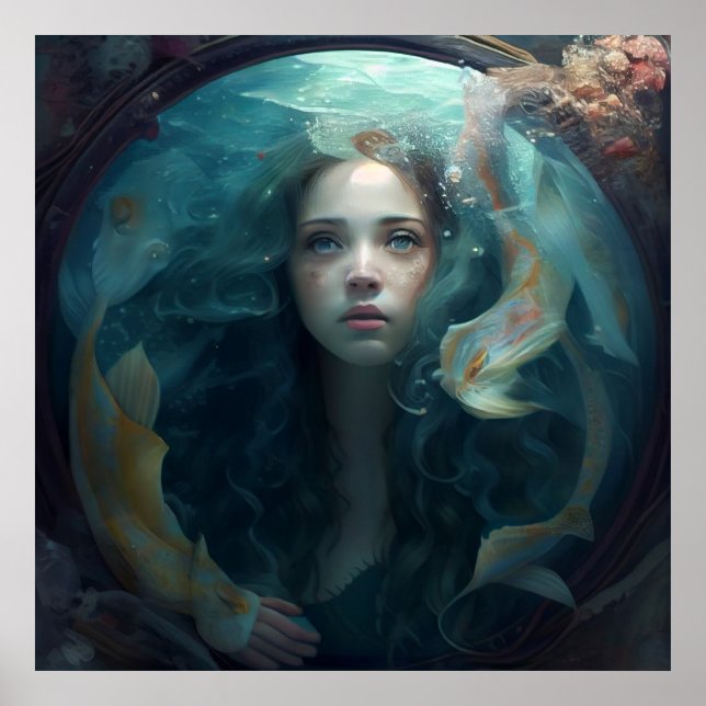 Mermaid-Poster Poster (Vorne)