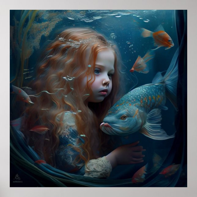 Mermaid-Poster Poster (Vorne)